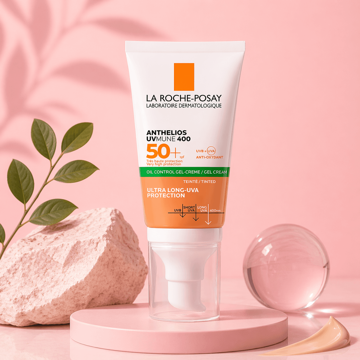 Protector Solar Anti Brillo Anthelios Gel toque seco FPS 50+ 50 ml - La Roche Posay